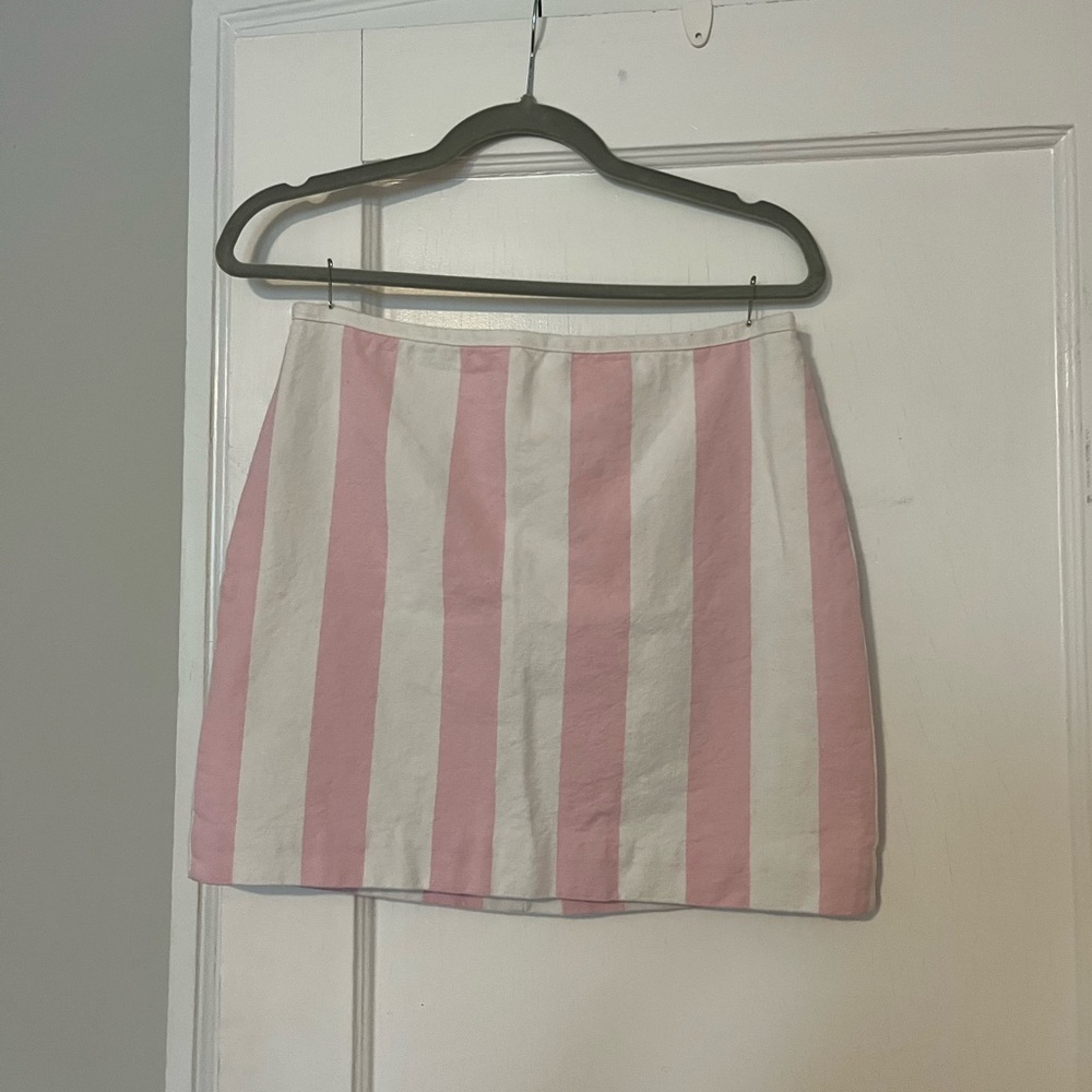 Striped Madewell Mini Skirt